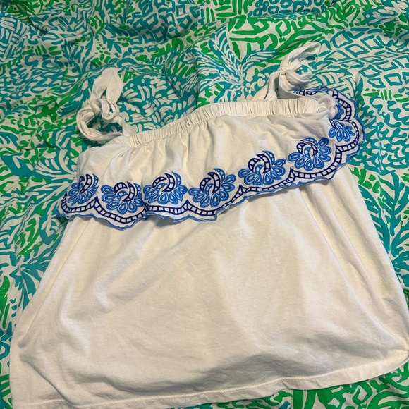 Lilly Pulitzer tie shoulder top - Picture 1 of 1